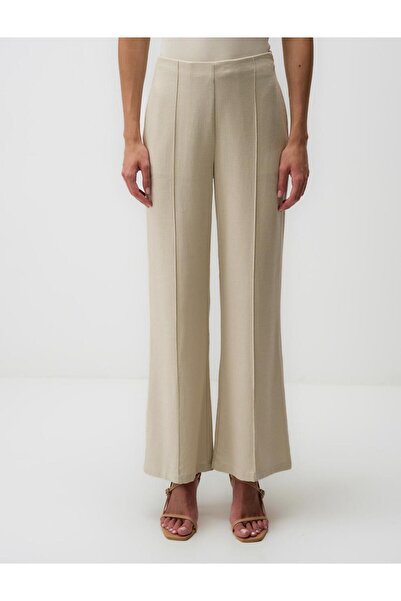 Jimmy Key Wide Leg High Waist Linen Pants