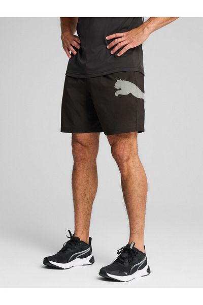 Puma شورت مطبوع عليه شعار لإطلالة رياضية