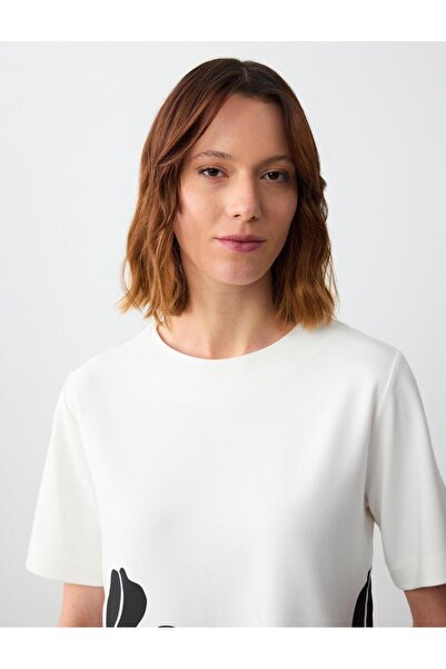 Jimmy Key Regular Fit Crew Neck White T-Shirt