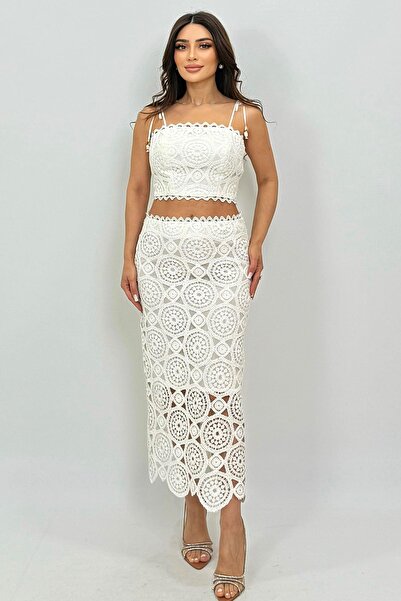 FEVER Güpürlü dizaltı etek