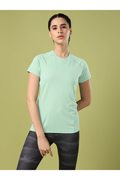 Technosport By Styli Solid Crew Neck Short Sleeve T-Shirt