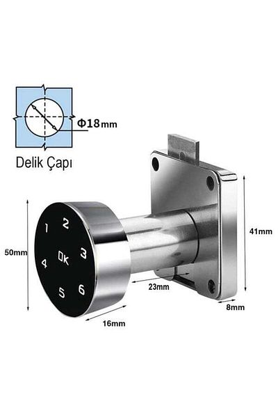 Modafiks Powermaster Pm-26730 Drawer Cabinet Lock Digital Numbered Standard