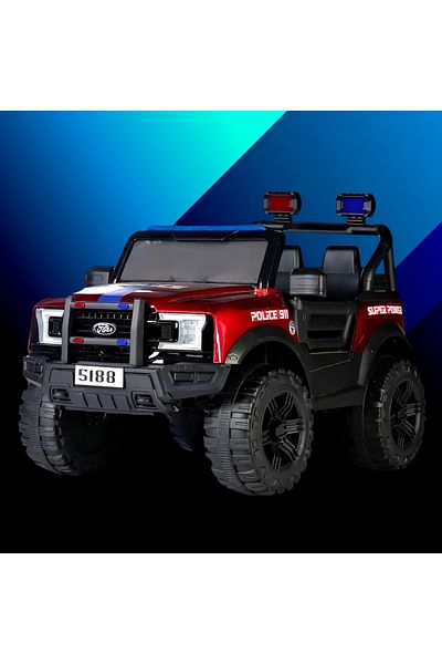 rexa Kids Electric Police Ride-On Car