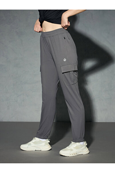 Technosport By Styli Logo Print 4-Way Stretch Joggers