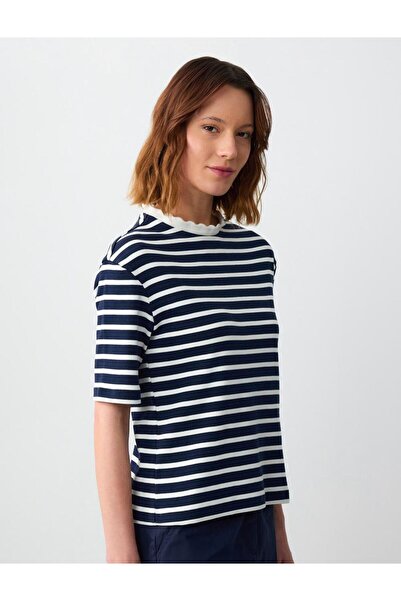 Jimmy Key Regular Fit Dark Blue T-Shirt