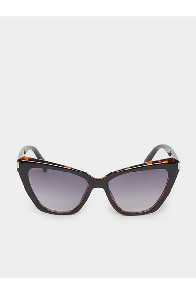 Styli Tortoiseshell Print Polarized Cat Eye Sunglasses