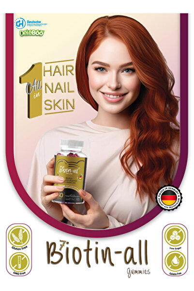 DeleBoo "Biotin – All gummies ( 60 gummies/pack) Biotin + zinc and 12 multivitamins"