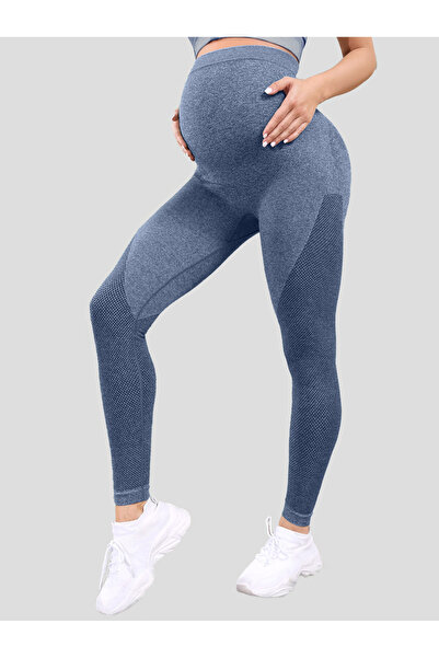 Styli Mesh Detail Maternity Leggings
