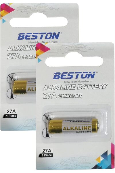 Beston بطاريات قلوية A27 12 فولت - عبوة من قطعتين