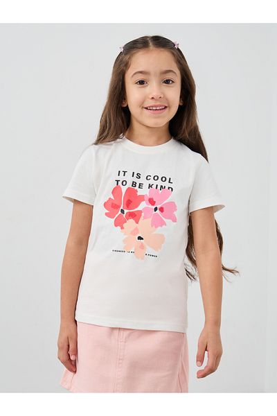 Styli Girls Graphic Print Short Sleeve T-Shirt