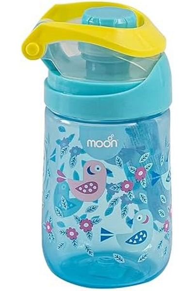 Moon Kids Water Bottle 79x79x159mm 410ml / 14oz-Blue