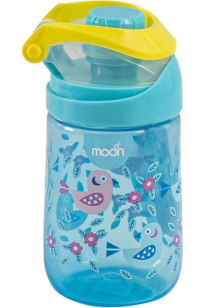 Moon Kids Water Bottle 79x79x159mm 410ml / 14oz-Blue