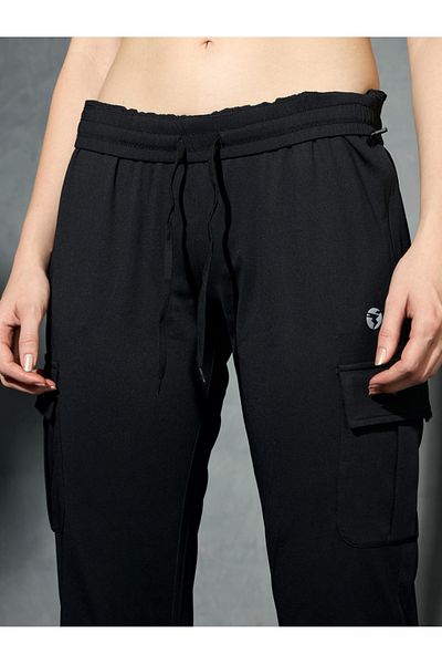 Technosport By Styli Logo Print 4-Way Stretch Joggers