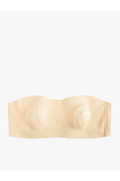 Koton Breathable Body Hugging Fabric Strapless Bra Without Underwire Padding