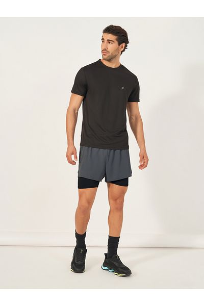 Styli 4-Way Stretch 2in1 Training Shorts with Side Print Detail