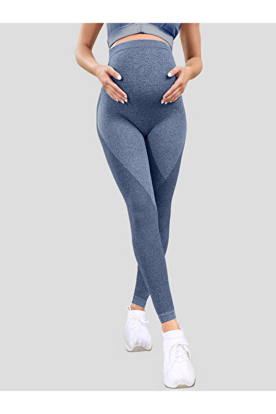Styli Mesh Detail Maternity Leggings