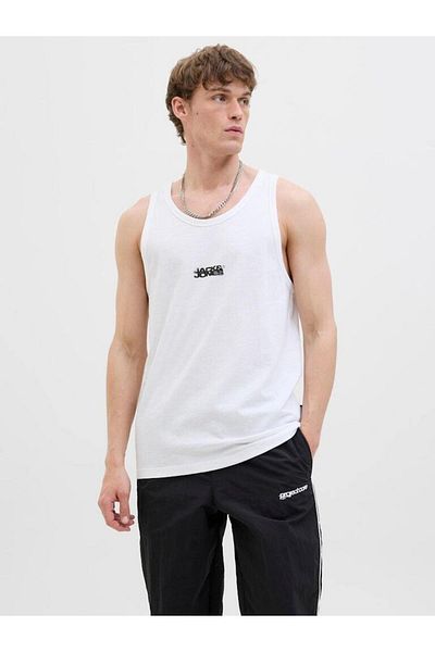 Jack & Jones Logo Print Relaxed Fit Tank