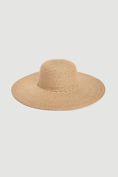 Gusto Straw Fedora Hat - Mink