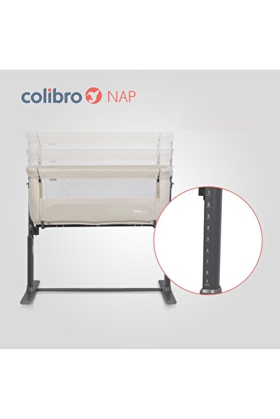 Colibro Patut 2 In 1 Nap Co Sleeper Bassinet 90x58 Cm, Saltea Inclusa, Taupe