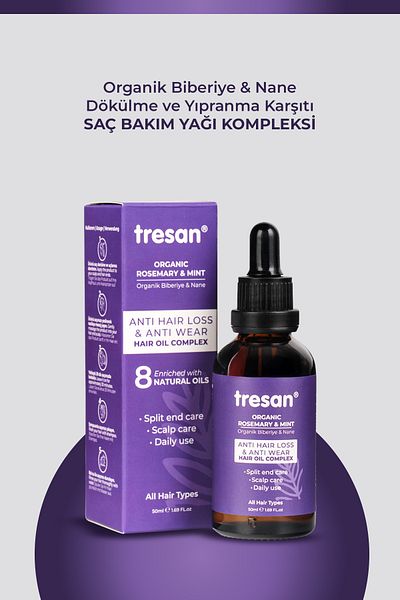 Tresan Rosemary & Mint (Organic Rosemary and Mint) Hair Care Oil 50 ml