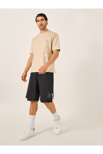 Styli Graphic Print Oversized Scuba T-Shirt