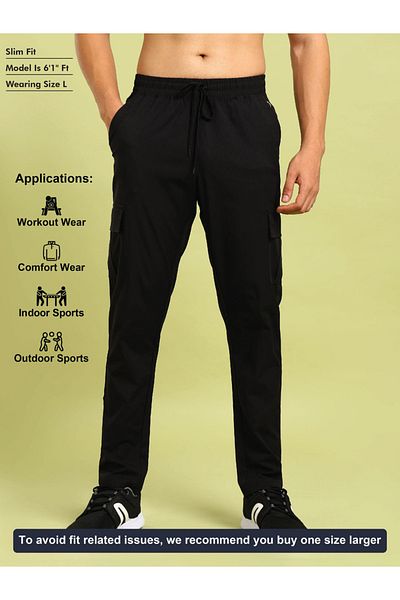 Technosport By Styli بنطال رياضي رجالي بقصّة Slim Fit مع TS FLEXI
