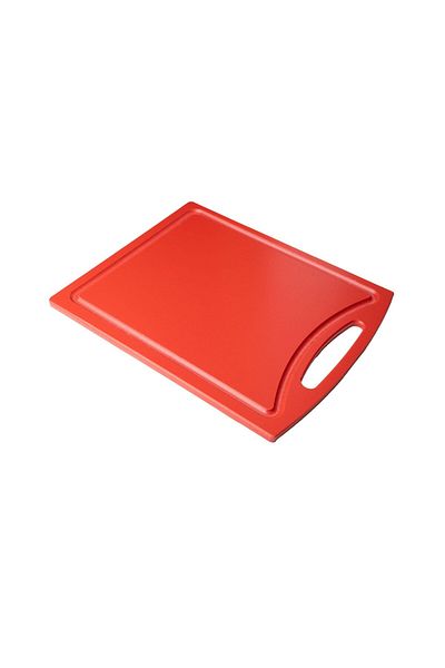 MSWISHŞEYMAÇETİN Solingen Slotted Handheld Cutting Board - Red