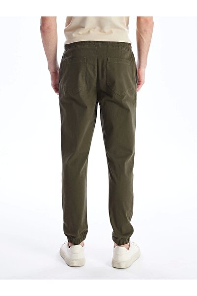 LC Waikiki Ανδρικό παντελόνι Jogger XSIDE Khaki Slim Fit Gabardine
