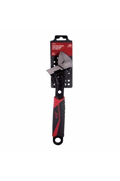 ACE Steel Adjustable Wrench W/TPR Grip (30 cm)