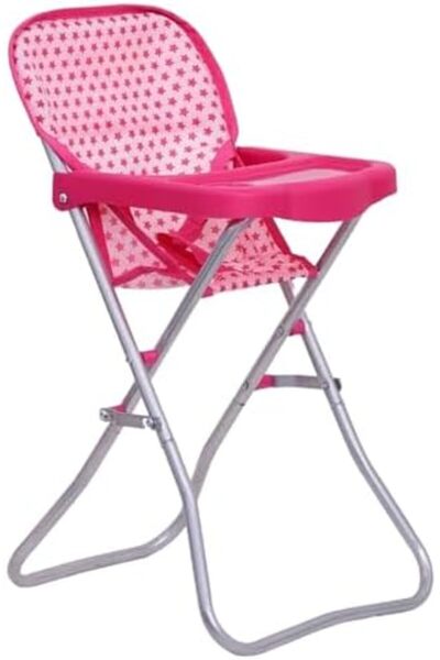 Moon كرسي مرتفع على شكل دمية لعبة - تظاهر باللعب - وردي