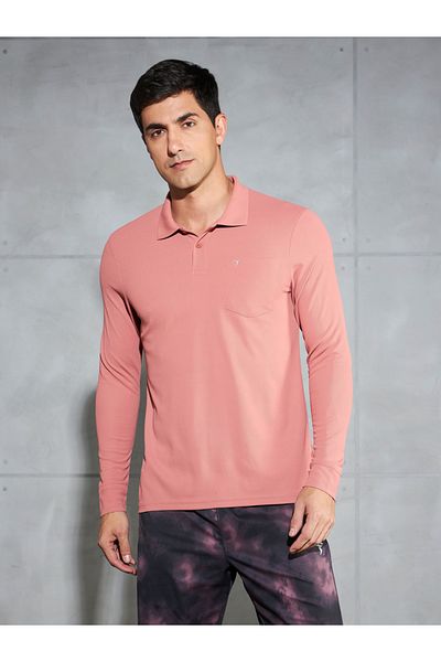 Technosport By Styli Solid Polo T-Shirt with Pocket Detail