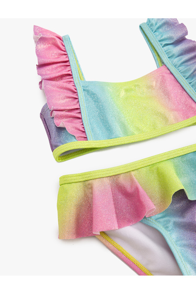 Koton Shiny Strap Ruffle Bikini Set
