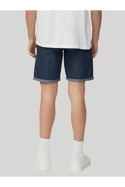 QS by s.Oliver Men's Chino Shorts, Jhon With Regular Fit And Mid-rise, Indigo