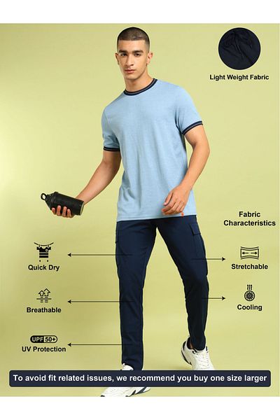 Technosport By Styli بنطال رياضي رجالي بقصّة Slim Fit مع TS FLEXI