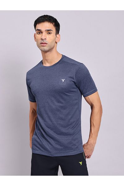 Technosport By Styli Melange Round Neck T-Shirt