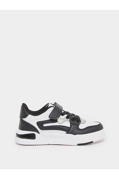 Styli Color Block Low Top Trainer Shoes with Velcro Closure