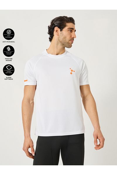 Styli Neon Print Micro Dot Raglan Fit Workout T-Shirt