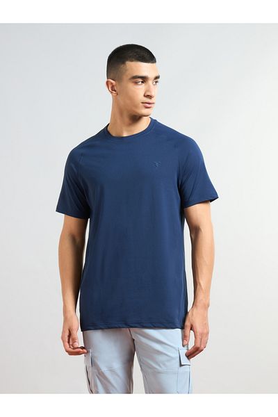 Technosport By Styli Solid Short Sleeves Regular Fit T-Shirt