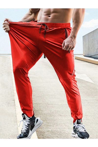 Take Two By Styli Solid Zipped Pockets Track Pants with Drawstring