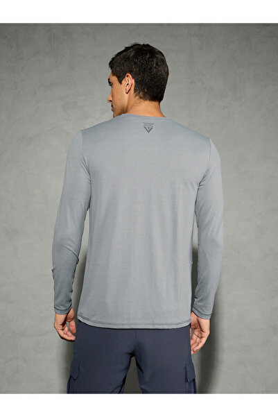 Technosport By Styli Solid Long Sleeves Regular Fit T-Shirt