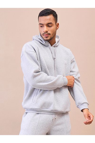 Mascln Sassafras By Styli Solid Oversized Hoodie