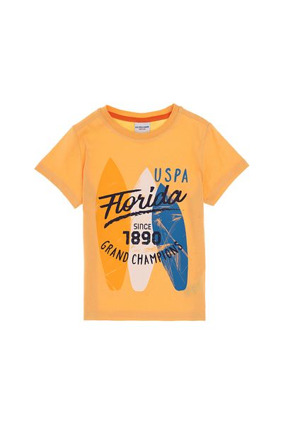 U.S. Polo Assn. Boy's Melon Crew Neck T-Shirt 50307199-Vr202