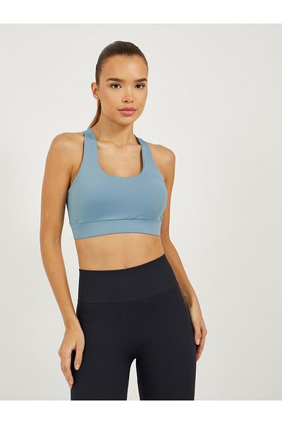 Styli Dual Tear Drop Back Detail Sports Bra