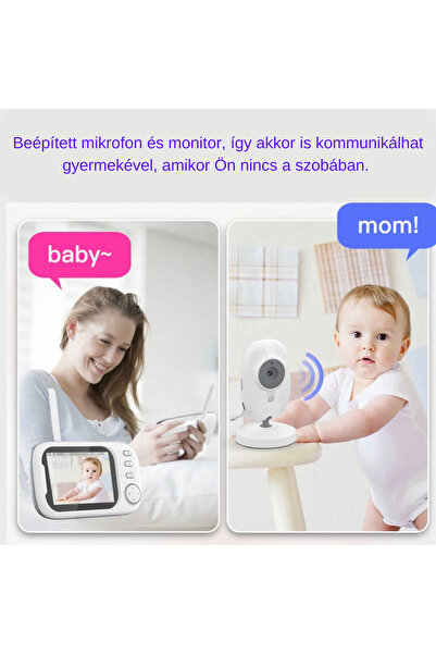 ROHS Baby Monitor Wireless RoHS™ 603, XXL 3.2 Inch LCD Screen, Video Audio Baby Monitoring System