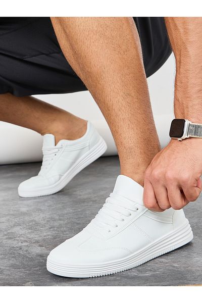Styli Stitch Detail Lace Up Sneakers