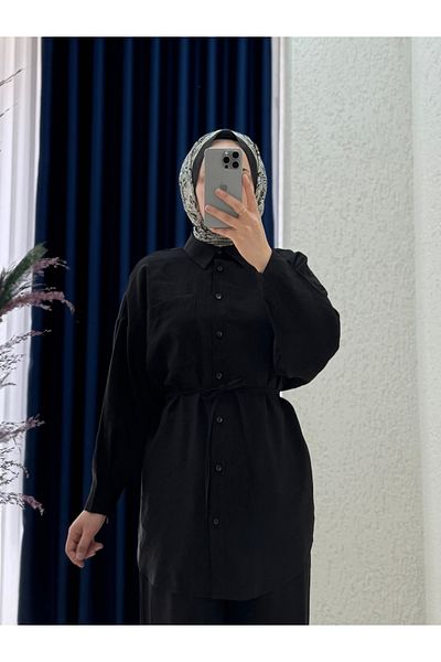 Mihra Costum casual Seronia cu o singură buzunar-AS476 Negru