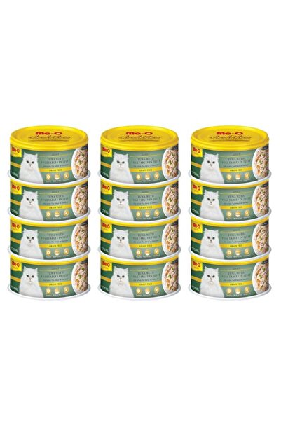 me-o Delite Jelly Ton Balığı ve Sebzeli Konserve Kedi Maması 80gr 12li