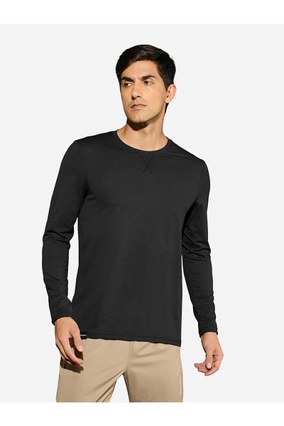 Technosport By Styli Solid Long Sleeves Regular Fit T-Shirt