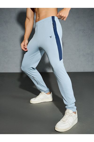 Technosport By Styli Men Solid Slim Fit Track Pants with Techno Dry