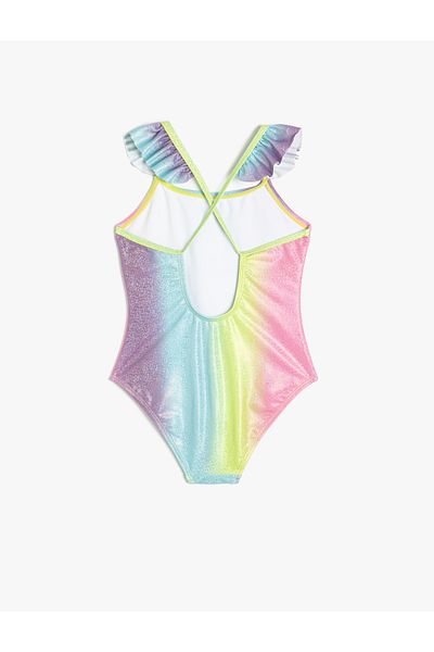 Koton Μαγιό Shiny Ruffle Thin Strap